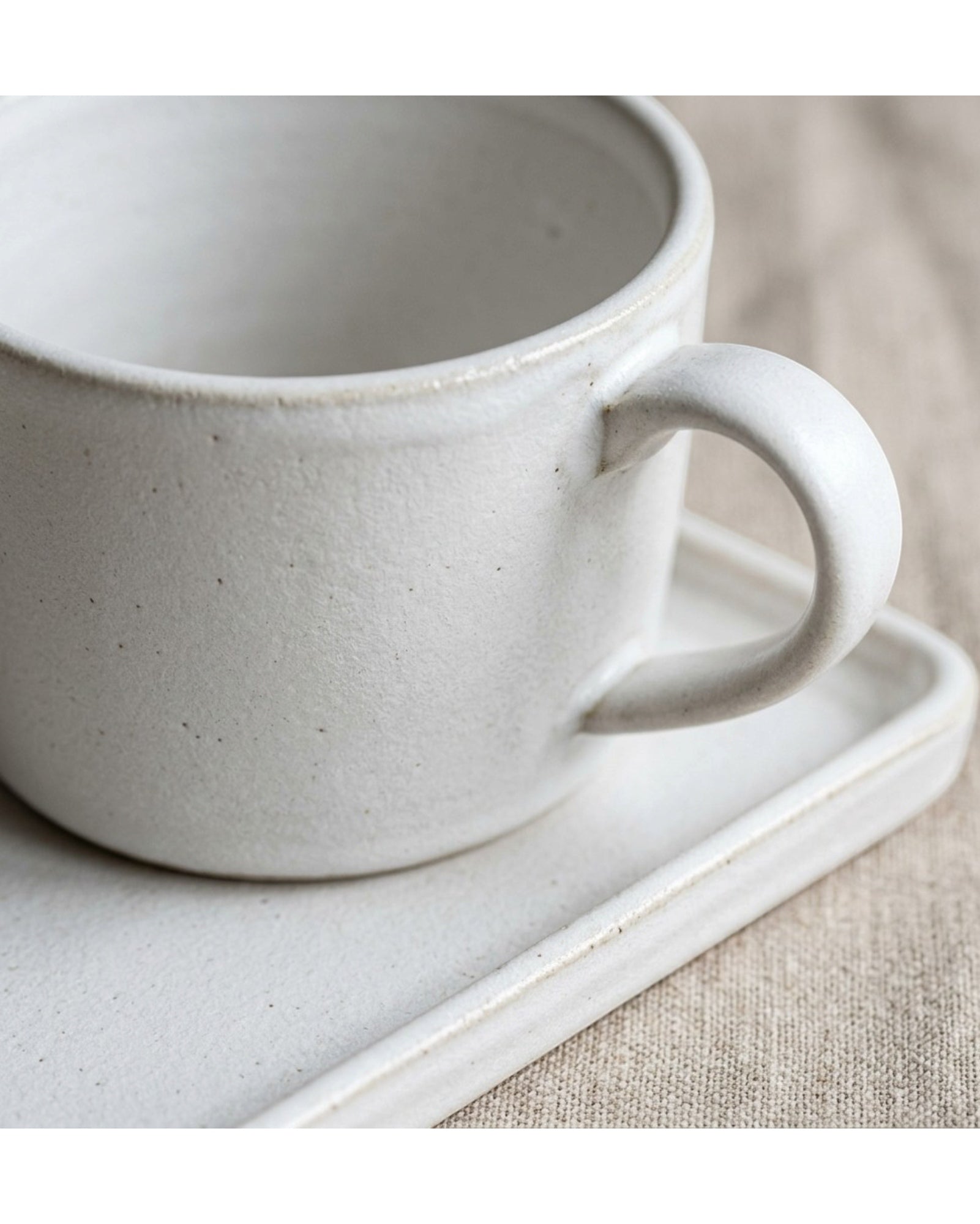 Ymxnd Ceramic Plant Pot Drainage Tray 6 in Matte White