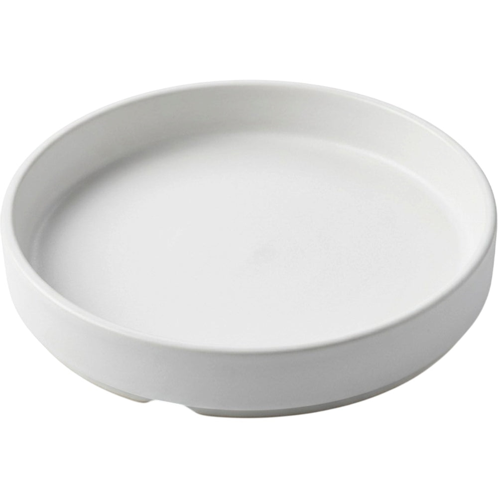 Ymxnd Ceramic Plant Pot Drainage Tray 6 in Matte White