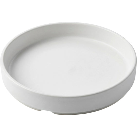 Ymxnd Ceramic Plant Pot Drainage Tray 6 in Matte White
