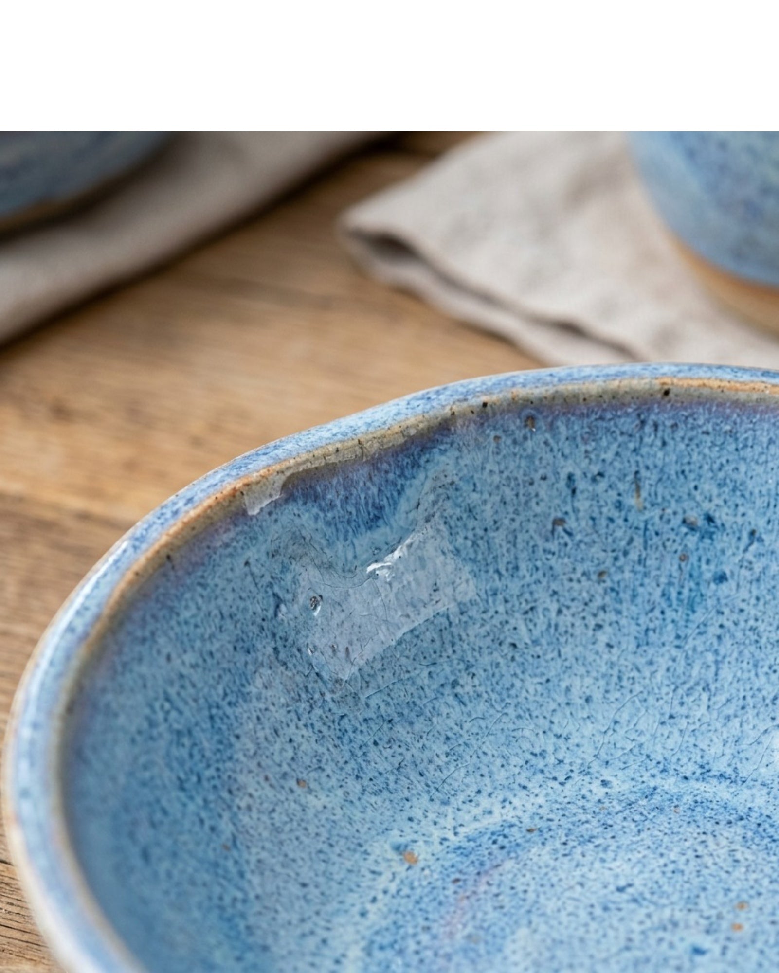 Ymxnd Glazed Orchid Pot Ceramic Saucer 5.5 in Blue