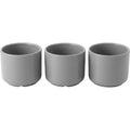 Ymxnd Ceramic Succulent Pot Set 3-Piece Gray 8 cm