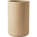 Ymxnd Tall Cylinder Ceramic Planter 10 in Sand Beige