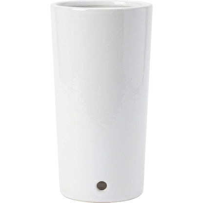 Ymxnd Tall Ceramic Orchid Pot White 18 cm
