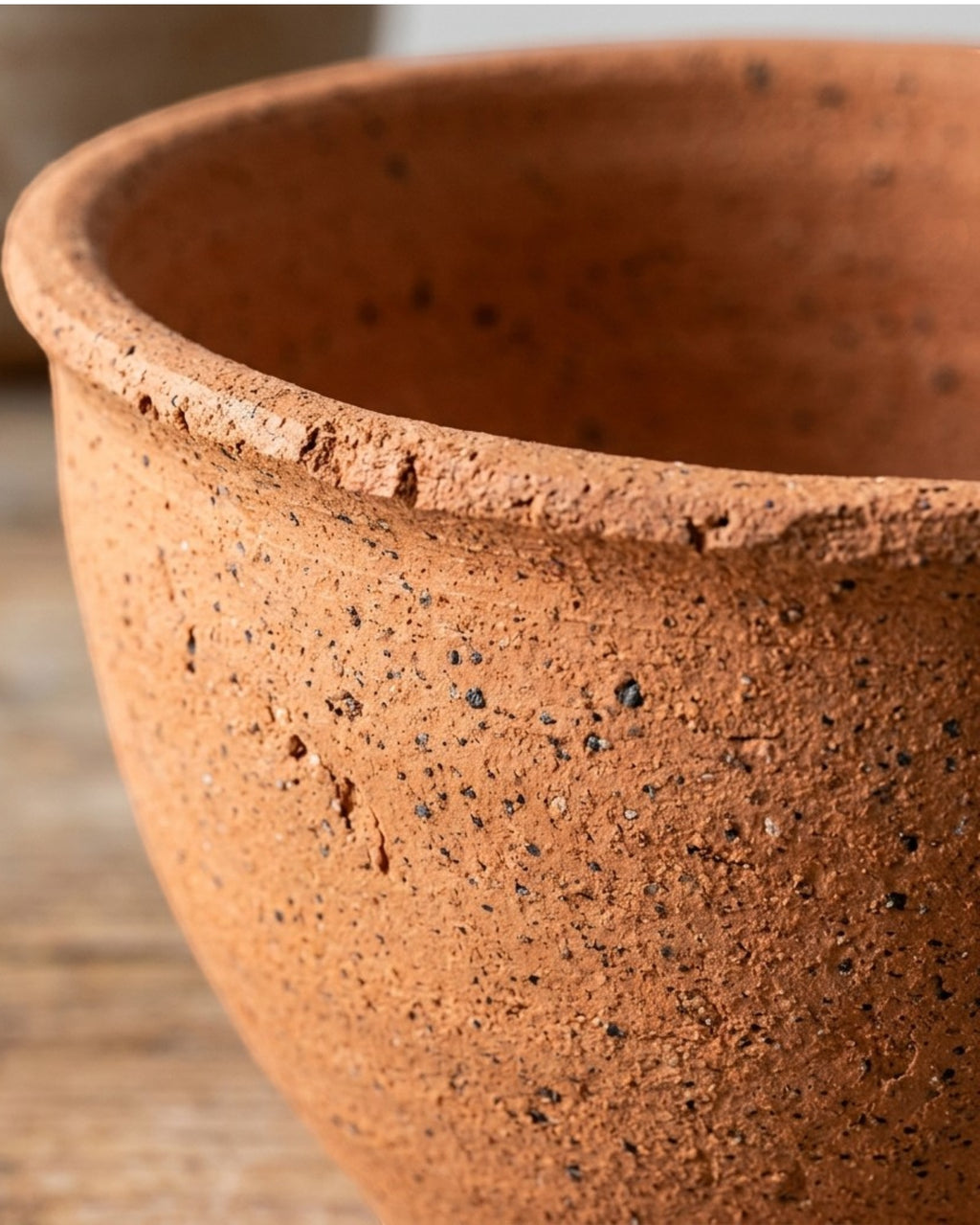 Ymxnd Speckled Ceramic Herb Pots Set of 3 Terracotta