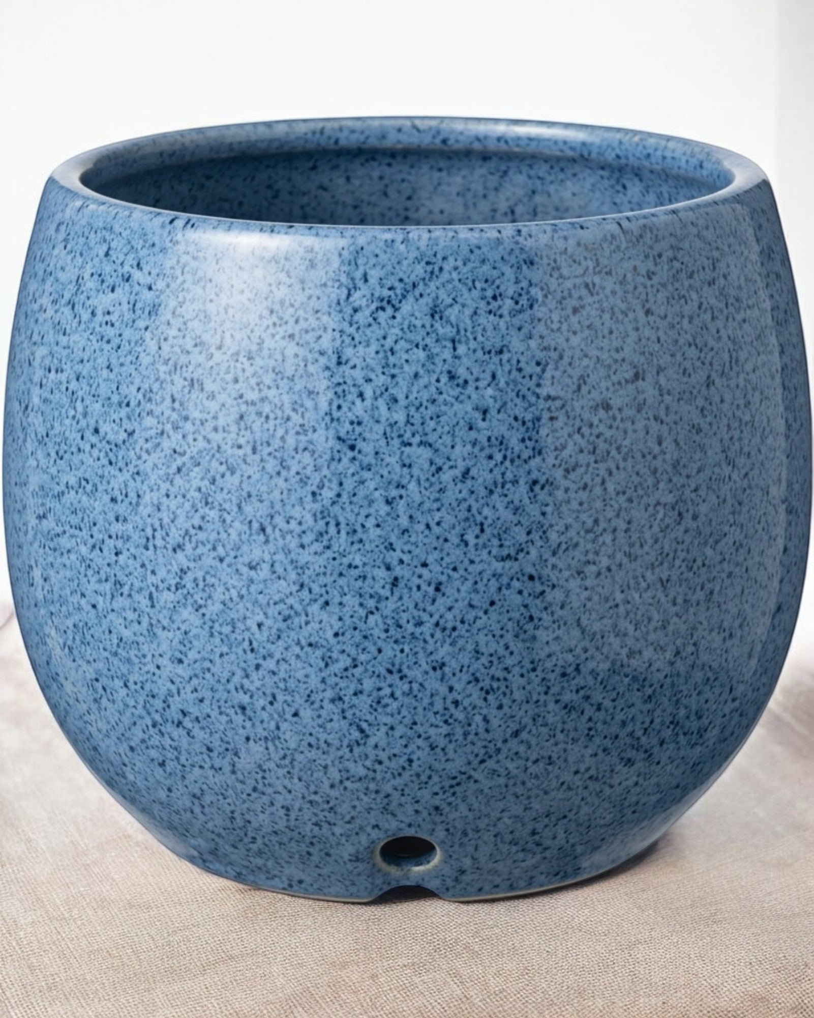Ymxnd Speckled Ceramic Plant Pot Blue 13 cm